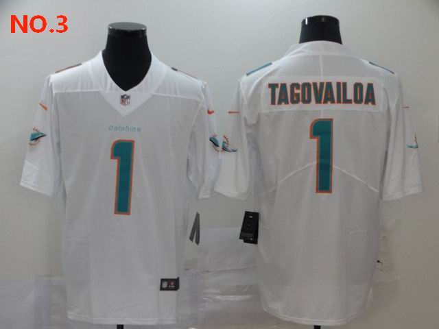 Men's Miami Dolphins 1 Tua Tagovailoa Jersey NO.3;